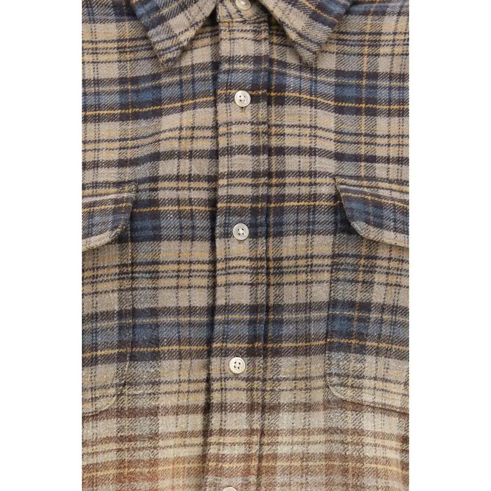 R13 Sample Sale | R13 Multicolor Cotton Pattern Shirt - | Designer outlet