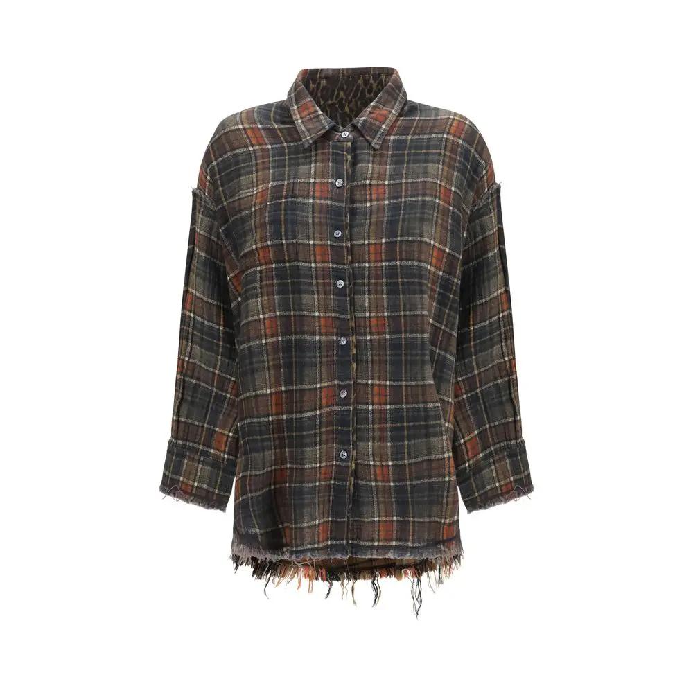 R13 Sample Sale | R13 Multicolor Cotton Pattern Shirt - | Designer outlet