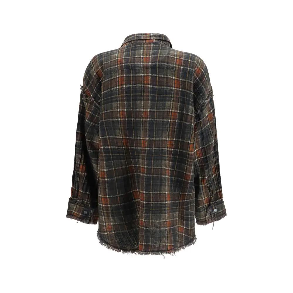 R13 Sample Sale | R13 Multicolor Cotton Pattern Shirt - | Designer outlet