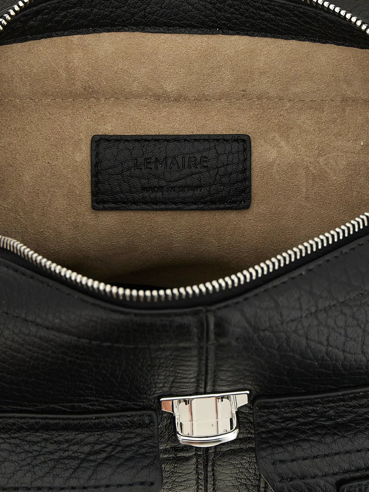 Lemaire Sample Sale | Lemaire Black Calfskin Crossbody Bag - | Designer outlet