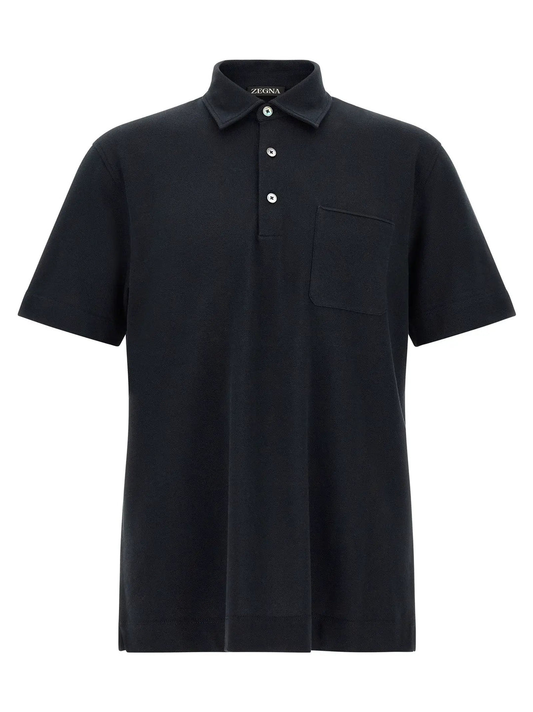 ZEGNA Sample Sale | ZEGNA Blue Cotton Polo Shirt - | Designer outlet