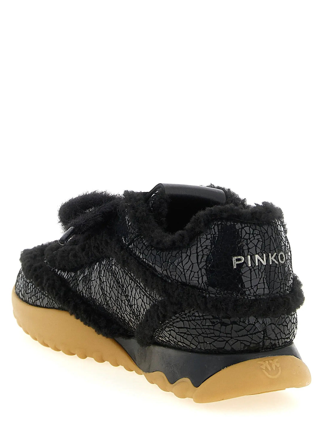 PINKO Sample Sale | PINKO Black Cowhide Chunky Sneakers - | Designer outlet
