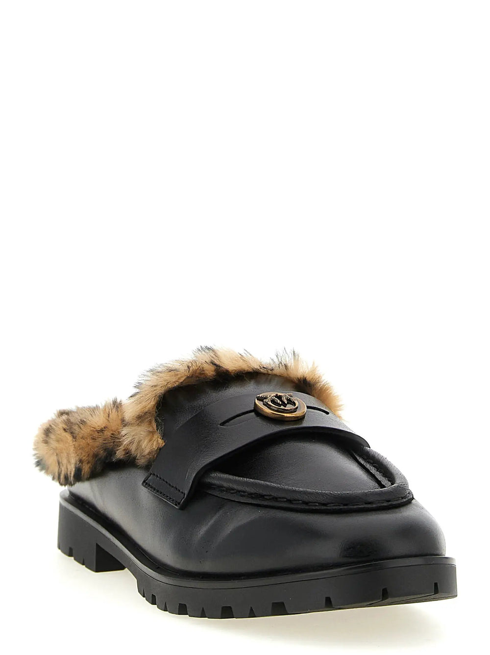 PINKO Sample Sale | PINKO Black Cowhide Mules - | Designer outlet