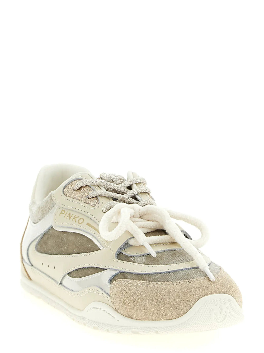 PINKO Sample Sale | PINKO White Leather Low Top Sneakers - | Designer outlet