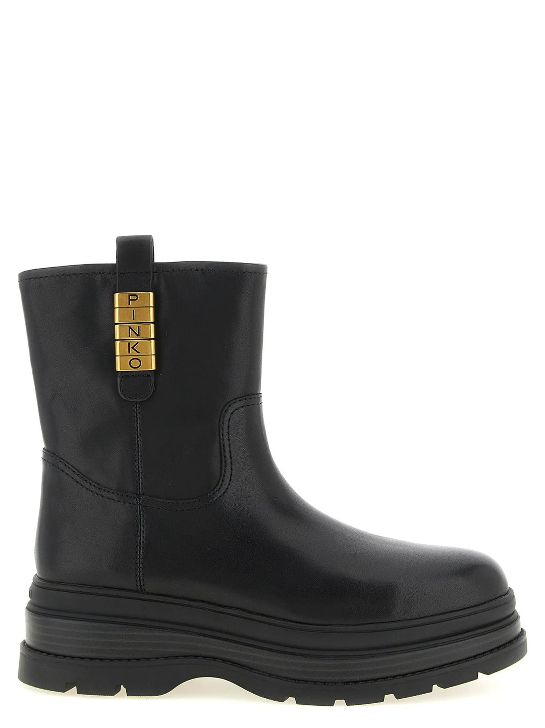 PINKO Sample Sale | PINKO Black Cowhide Ankle Boots - | Designer outlet