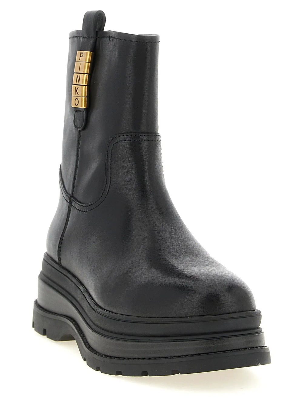 PINKO Sample Sale | PINKO Black Cowhide Ankle Boots - | Designer outlet