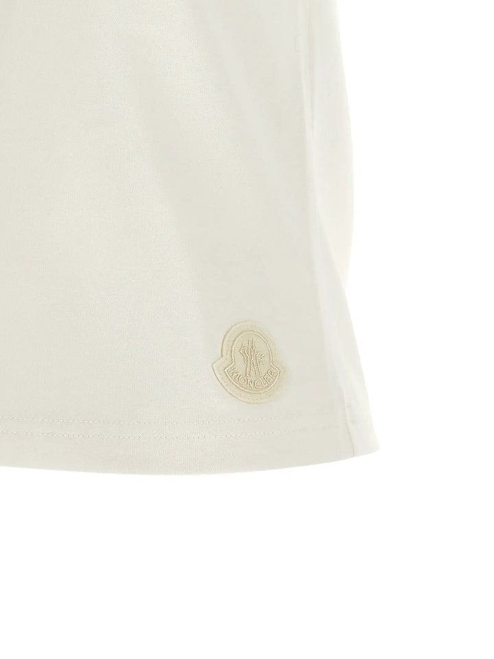 Moncler Sample Sale | Moncler White Cotton T-Shirt - | Designer outlet