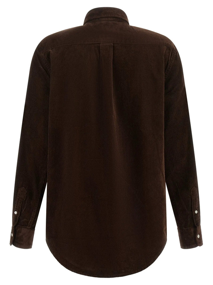 Polo Ralph Lauren Sample Sale | Polo Ralph Lauren Brown Cotton Blouse - | Designer outlet