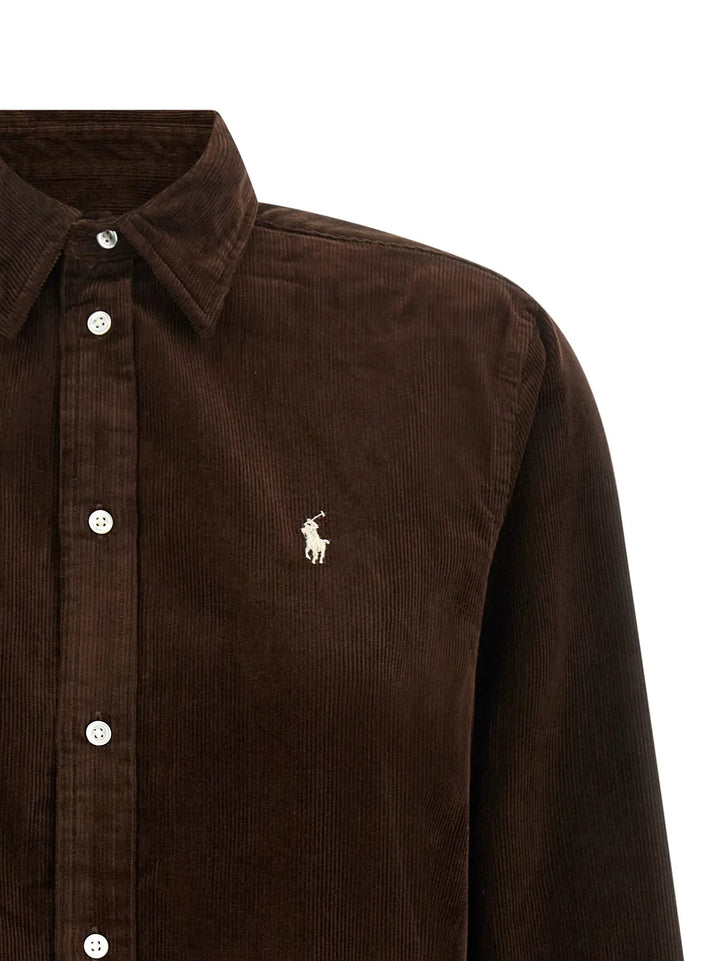 Polo Ralph Lauren Sample Sale | Polo Ralph Lauren Brown Cotton Blouse - | Designer outlet