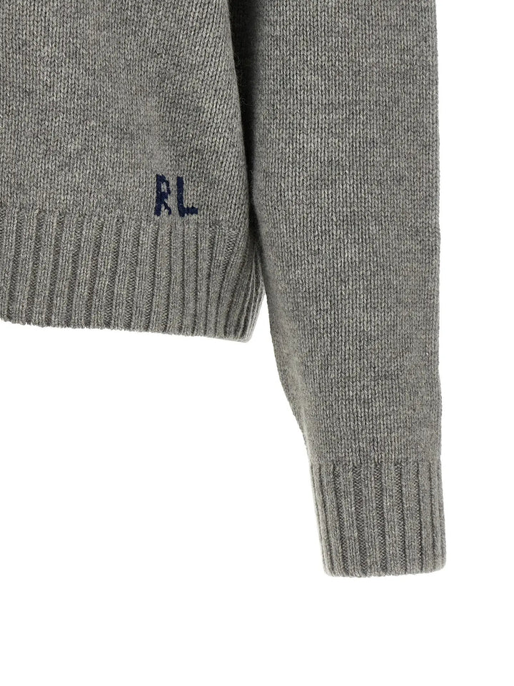 Polo Ralph Lauren Sample Sale | Polo Ralph Lauren Gray Wool Cardigan - | Designer outlet