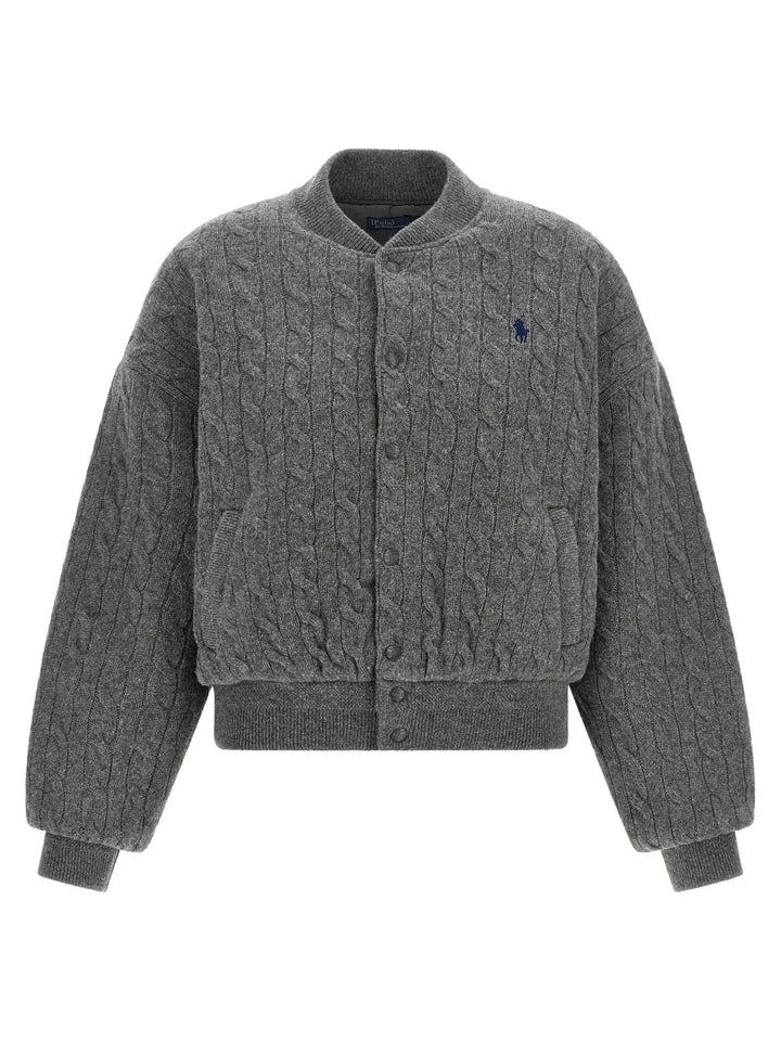 Polo Ralph Lauren Sample Sale | Polo Ralph Lauren Gray Wool Bomber - | Designer outlet