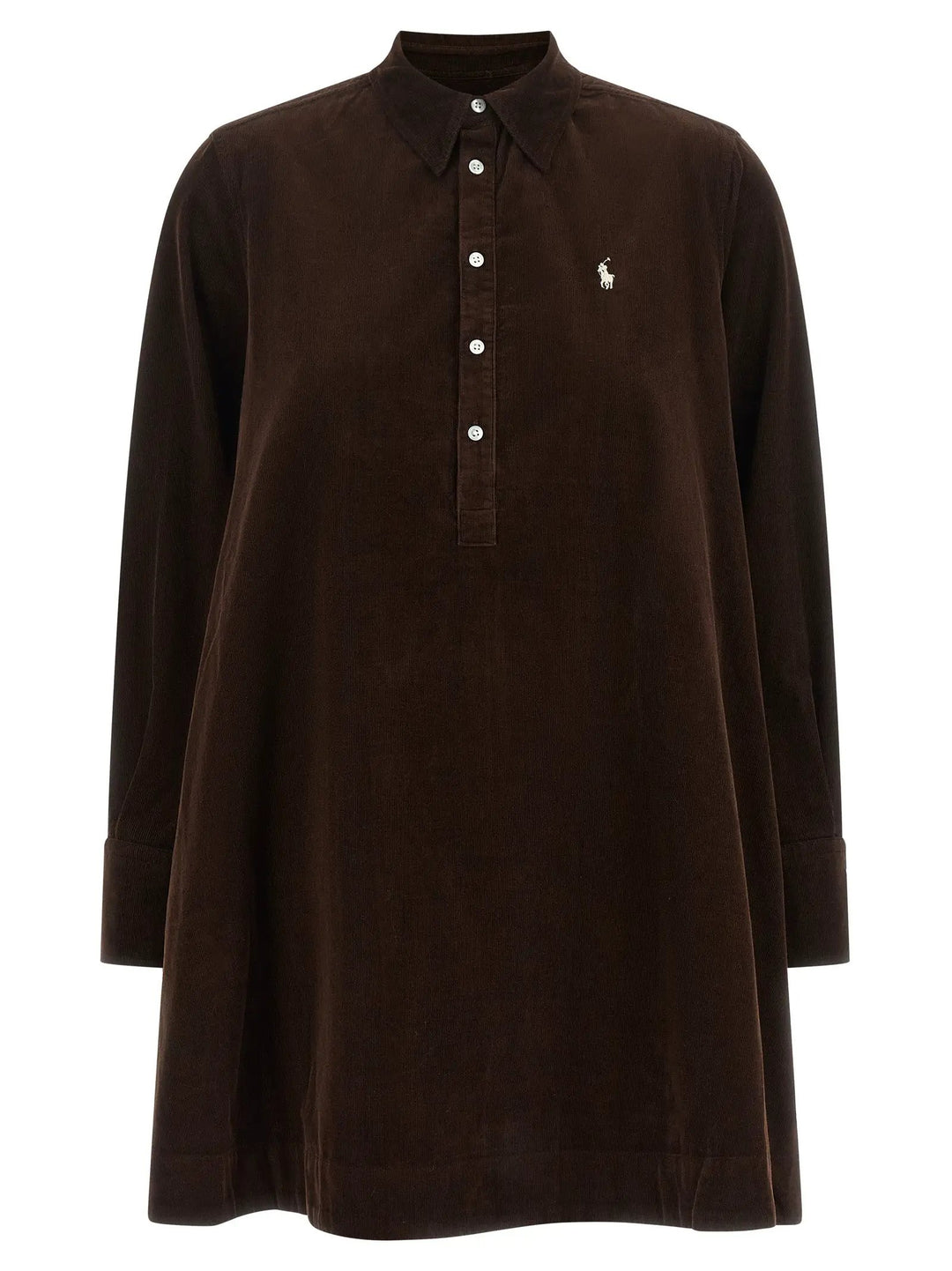 Polo Ralph Lauren Sample Sale | Polo Ralph Lauren Brown Cotton Short Dress - | Designer outlet