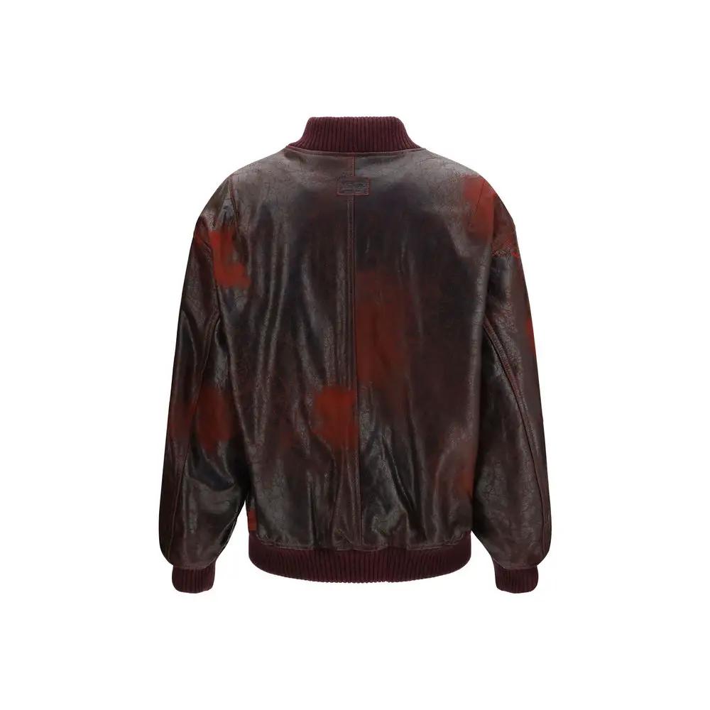 Valstar Sample Sale | Valstar Bordeaux Leather Bomber - | Designer outlet