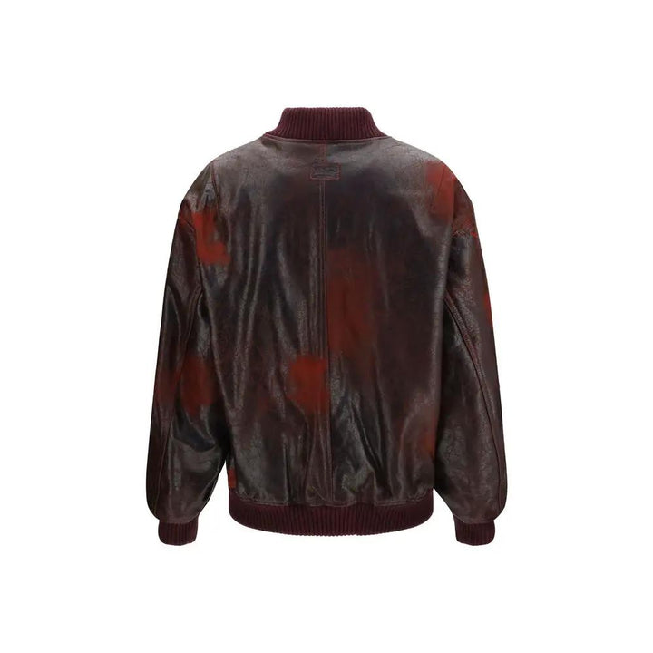 Valstar Sample Sale | Valstar Bordeaux Leather Bomber - | Designer outlet
