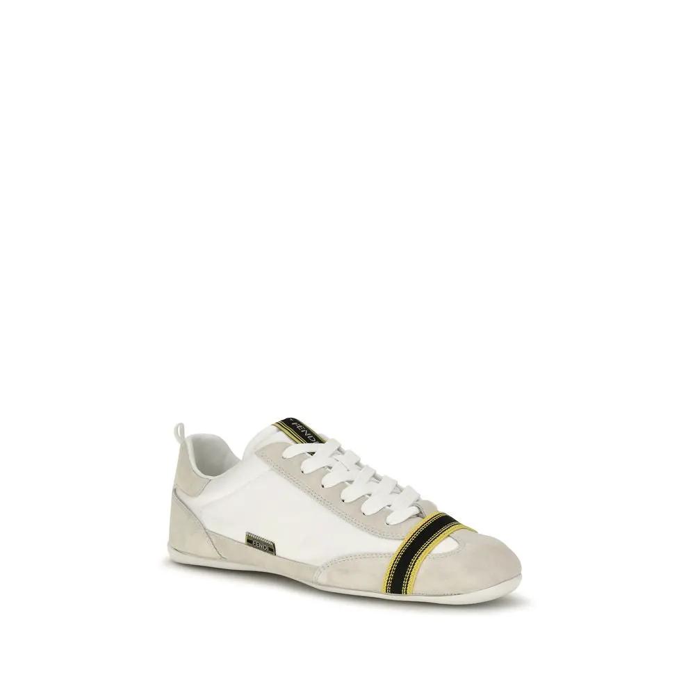 Fendi Sample Sale | Fendi Gray Fabric Athletic Sneakers - | Designer outlet