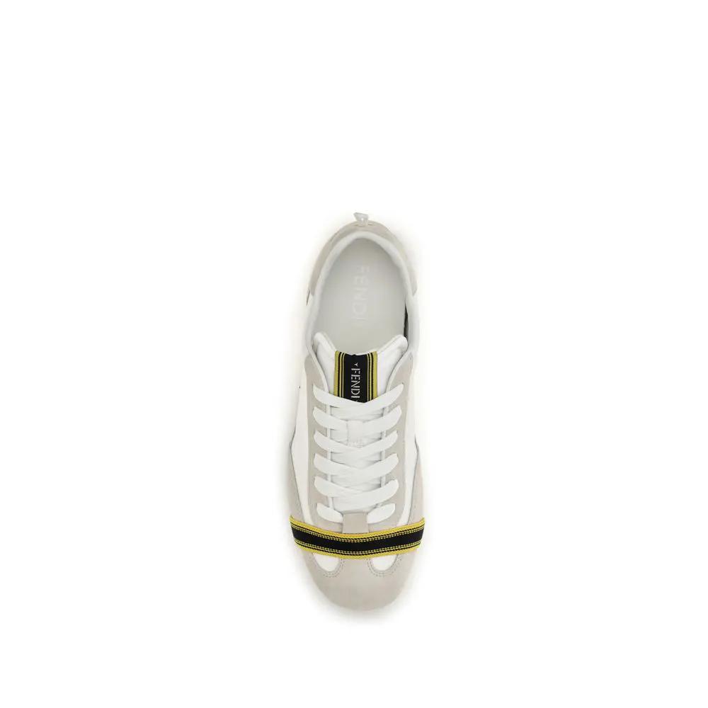 Fendi Sample Sale | Fendi Gray Fabric Athletic Sneakers - | Designer outlet