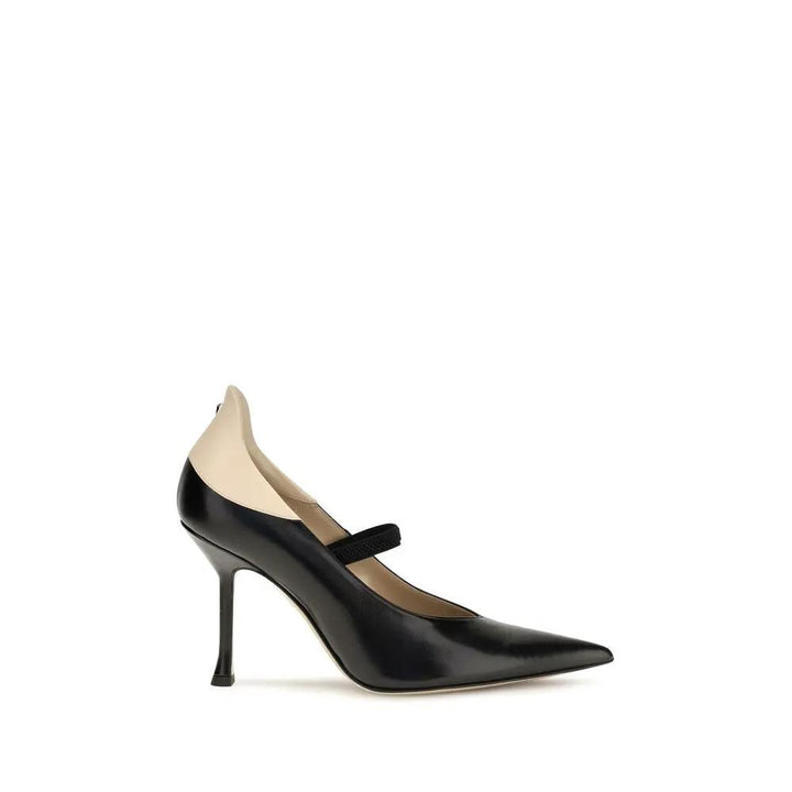 Fendi Sample Sale | Fendi Black Calf Leather Bos Taurus High Heel Pumps - | Designer outlet