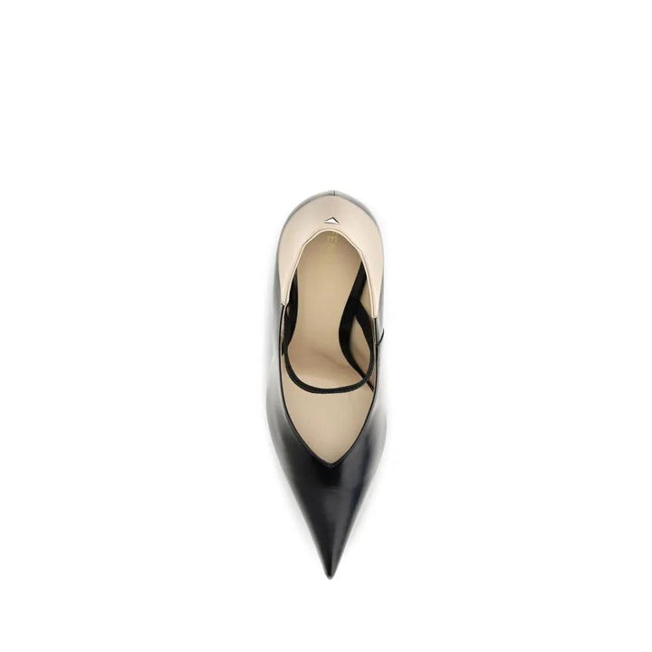 Fendi Sample Sale | Fendi Black Calf Leather Bos Taurus High Heel Pumps - | Designer outlet