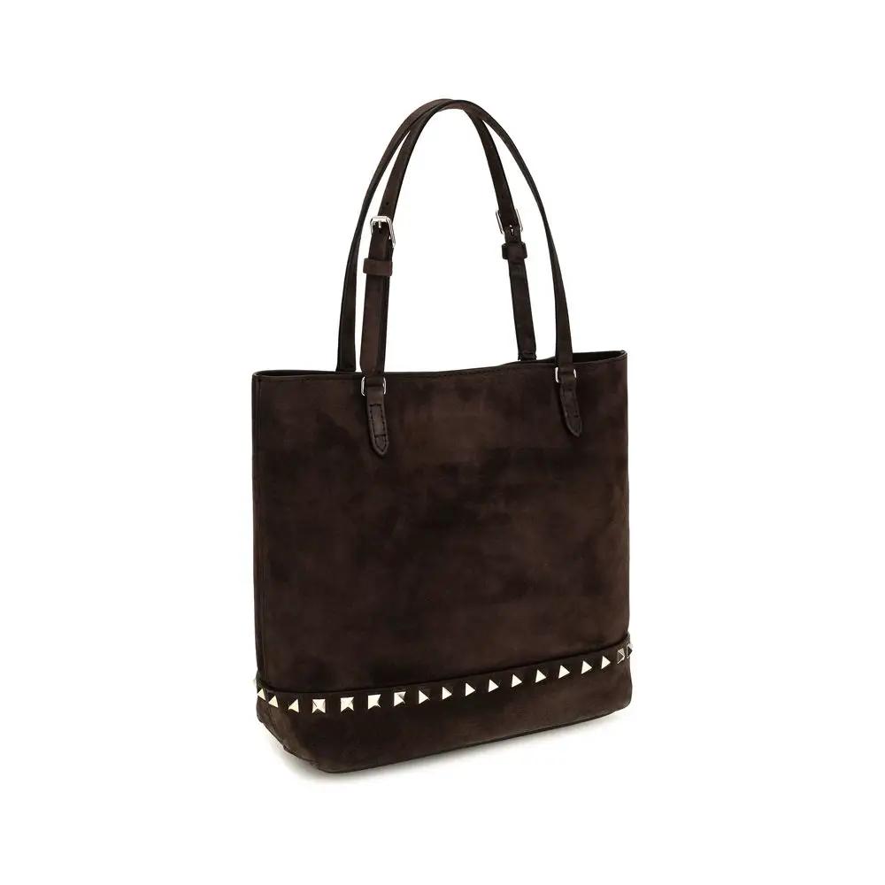 Valentino Garavani Sample Sale | Valentino Garavani Brown Calf Leather Bos Taurus Shoulder Bag - | Designer outlet