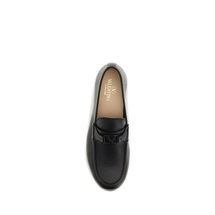 Valentino Garavani Sample Sale | Valentino Garavani Black Deer Slip-On Loafers - | Designer outlet