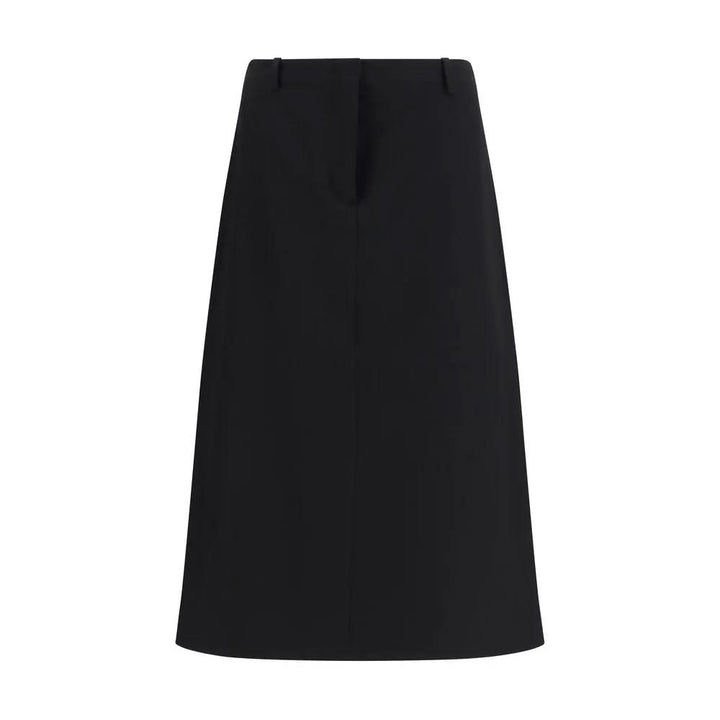 Fendi Sample Sale | Fendi Black Wool Oves Aries Midi Skirt - | Designer outlet