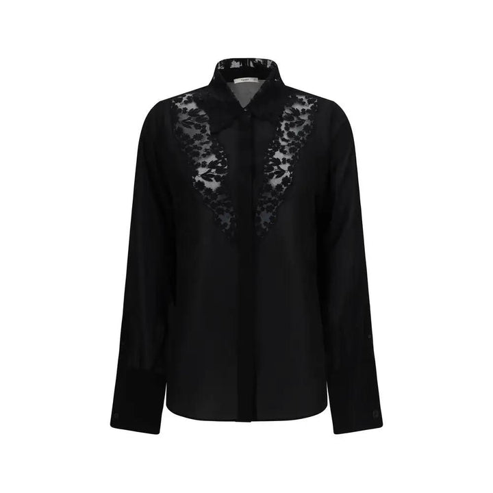 Fendi Sample Sale | Fendi Black Silk Blouse - | Designer outlet