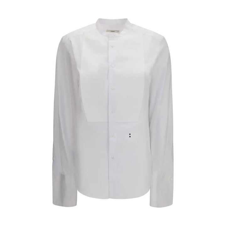 Fendi Sample Sale | Fendi White Cotton Dress Shirt - | Designer outlet