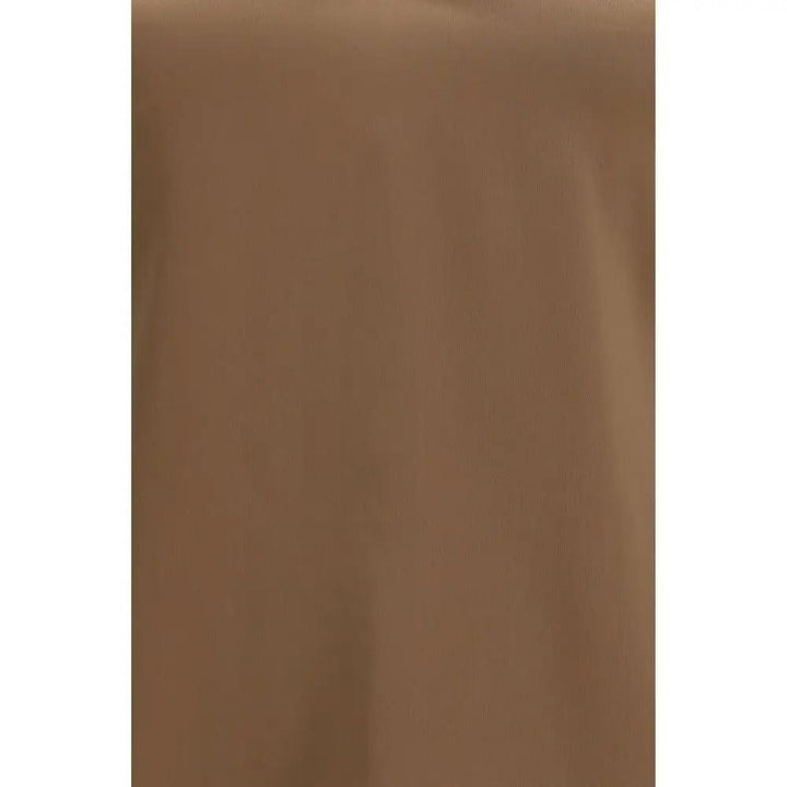 Brunello Cucinelli Sample Sale | Brunello Cucinelli Brown Silk Sleeveles T-Shirt - | Designer outlet
