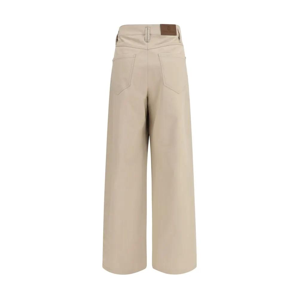 Brunello Cucinelli Sample Sale | Brunello Cucinelli Beige Cotton Casual Pants - | Designer outlet