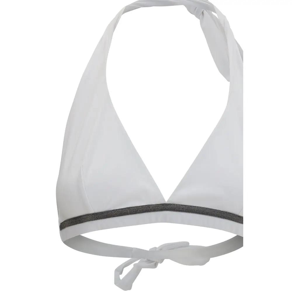 Brunello Cucinelli Sample Sale | Brunello Cucinelli White Polyamide Bikini - | Designer outlet