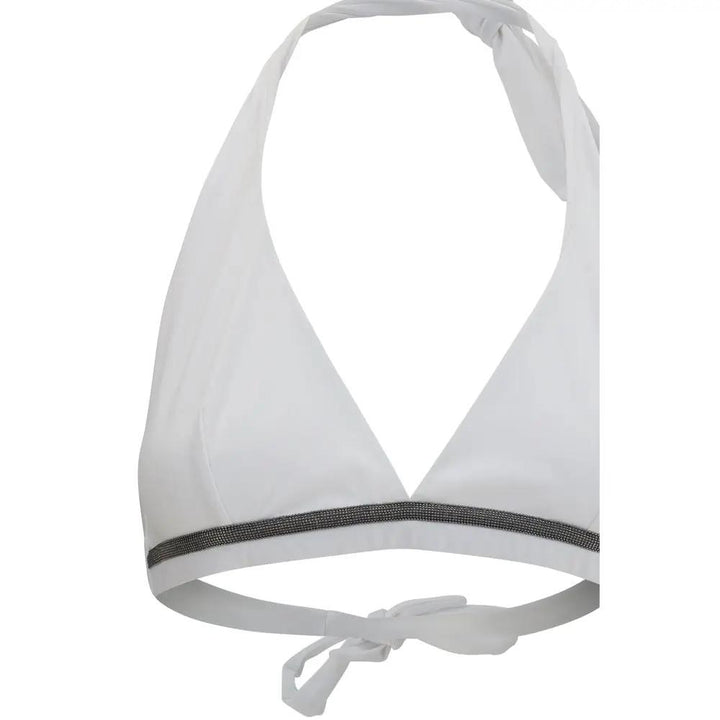 Brunello Cucinelli Sample Sale | Brunello Cucinelli White Polyamide Bikini - | Designer outlet