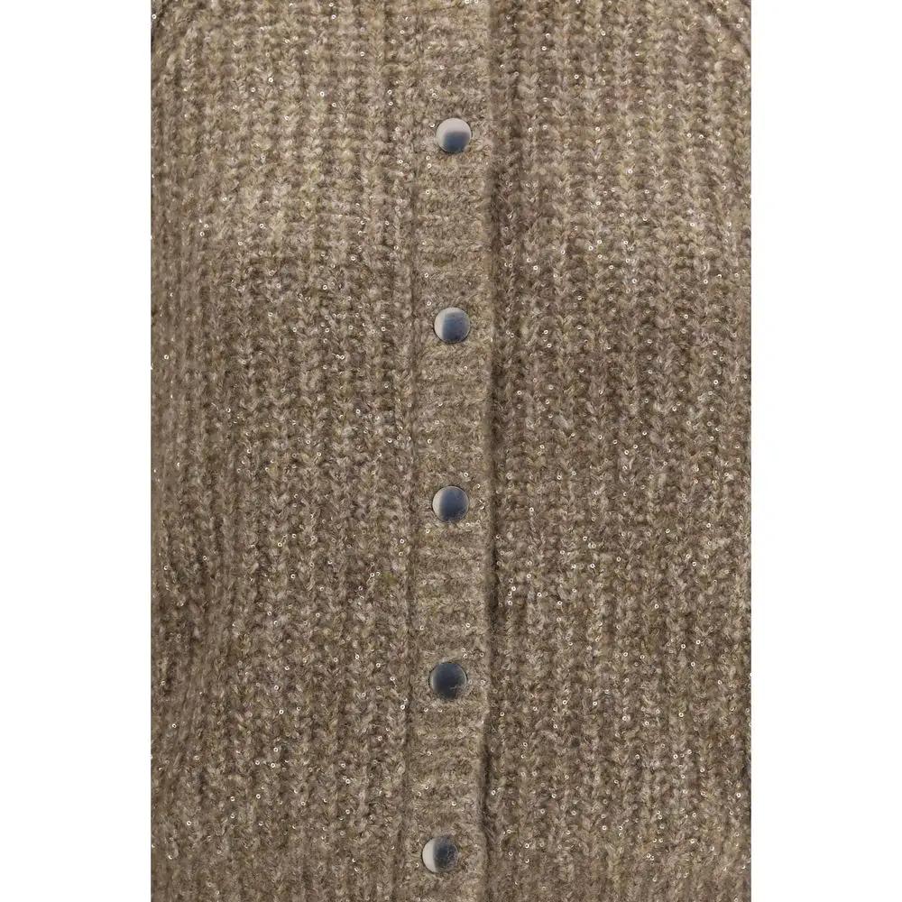 Brunello Cucinelli Sample Sale | Brunello Cucinelli Brown Cashmere Cardigan - | Designer outlet