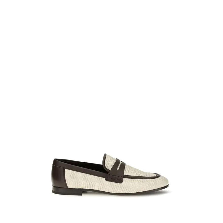 Brunello Cucinelli Sample Sale | Brunello Cucinelli Beige Polyamide Slip-On Loafers - | Designer outlet