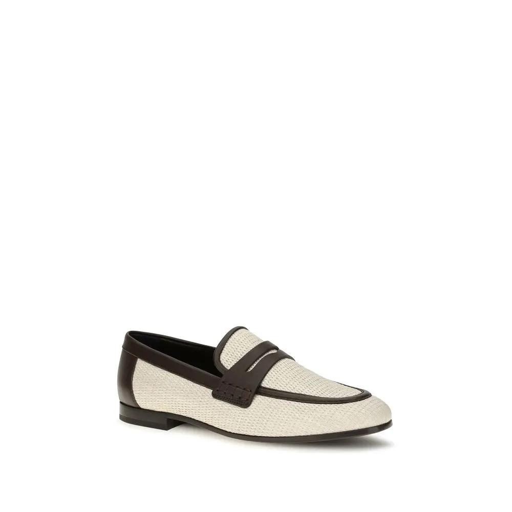 Brunello Cucinelli Sample Sale | Brunello Cucinelli Beige Polyamide Slip-On Loafers - | Designer outlet