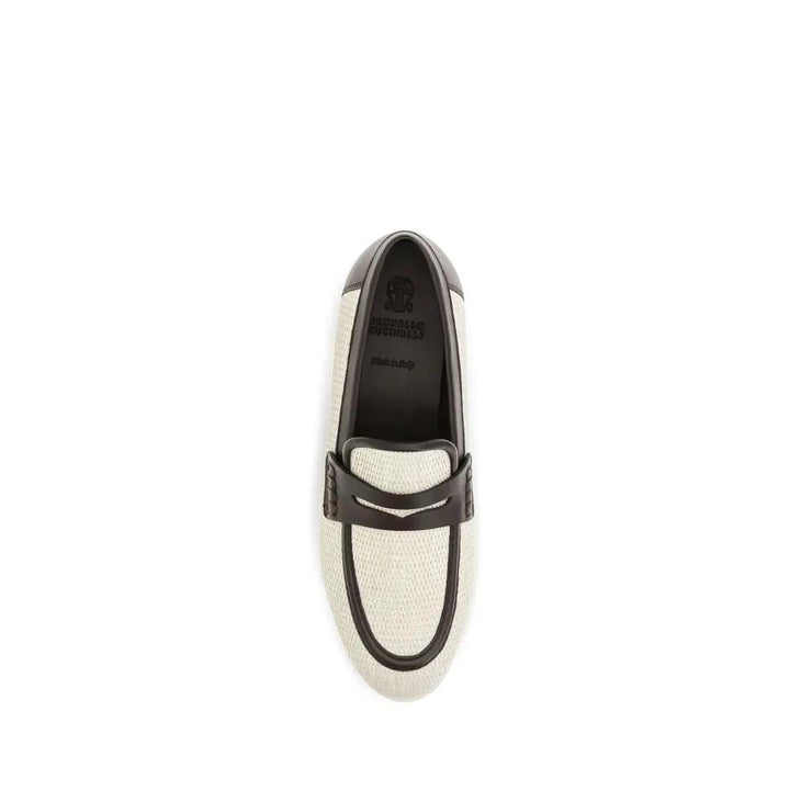 Brunello Cucinelli Sample Sale | Brunello Cucinelli Beige Polyamide Slip-On Loafers - | Designer outlet