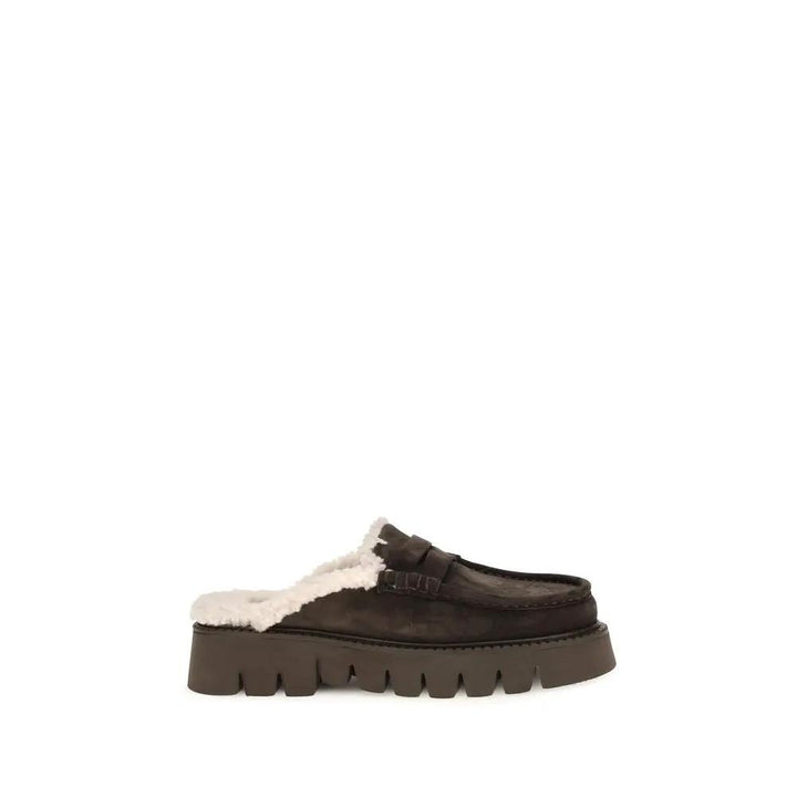 Pedro García Sample Sale | Pedro García Brown Calf Leather Bos Taurus Mules - | Designer outlet