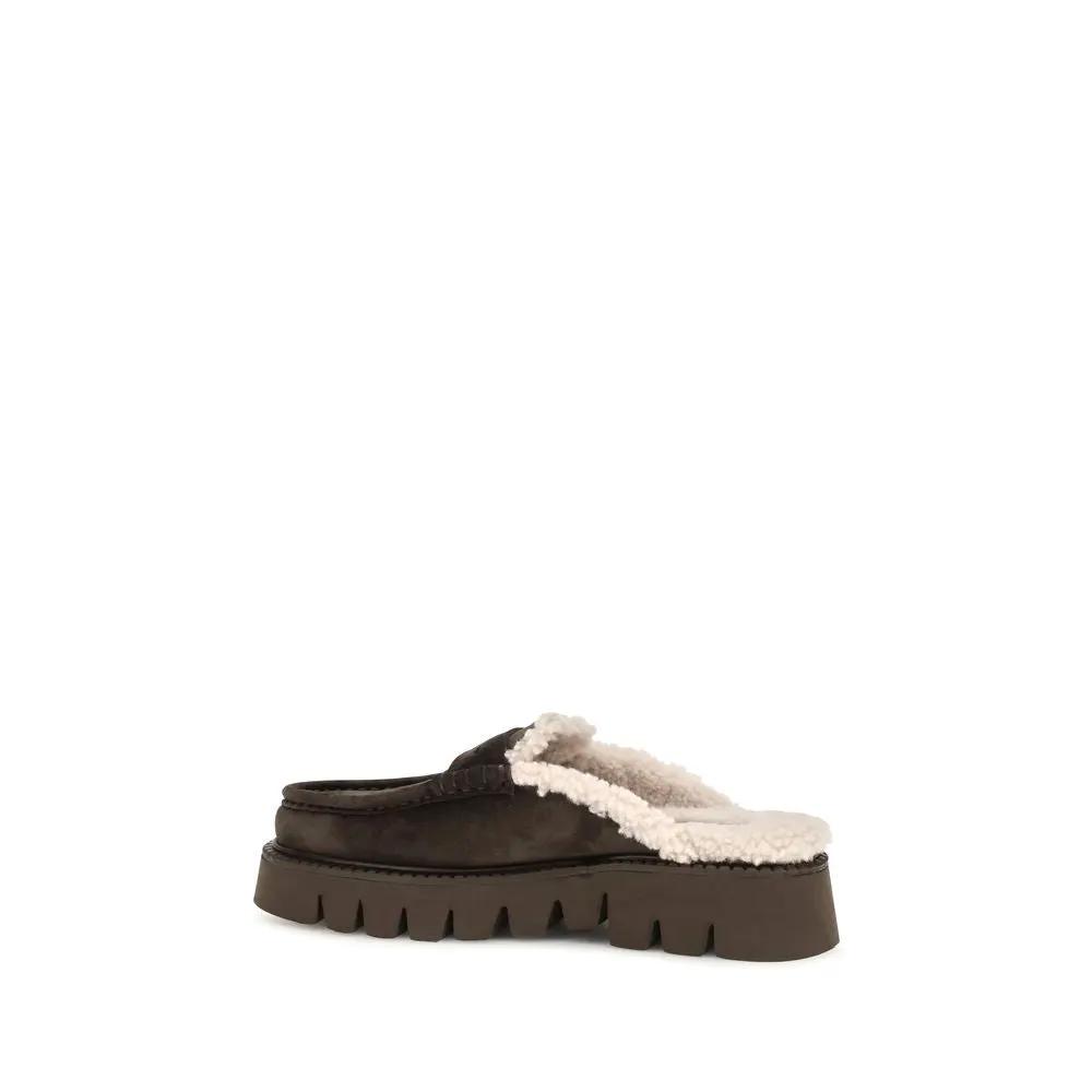 Pedro García Sample Sale | Pedro García Brown Calf Leather Bos Taurus Mules - | Designer outlet