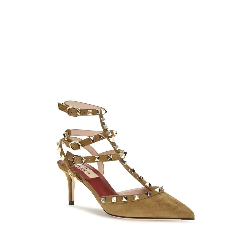 Valentino Garavani Sample Sale | Valentino Garavani Beige Suede Leather Pumps - | Designer outlet