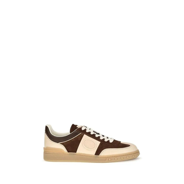 Valentino Garavani Sample Sale | Valentino Garavani Brown Suede Leather Athletic Sneakers - | Designer outlet