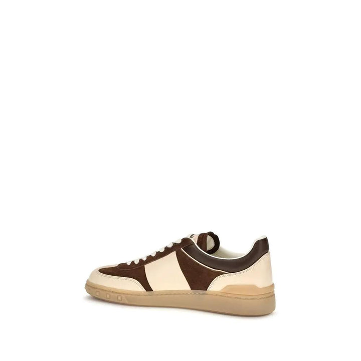 Valentino Garavani Sample Sale | Valentino Garavani Brown Suede Leather Athletic Sneakers - | Designer outlet