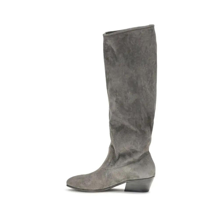 Pedro García Sample Sale | Pedro García Gray Suede Leather Ankle Boots - | Designer outlet