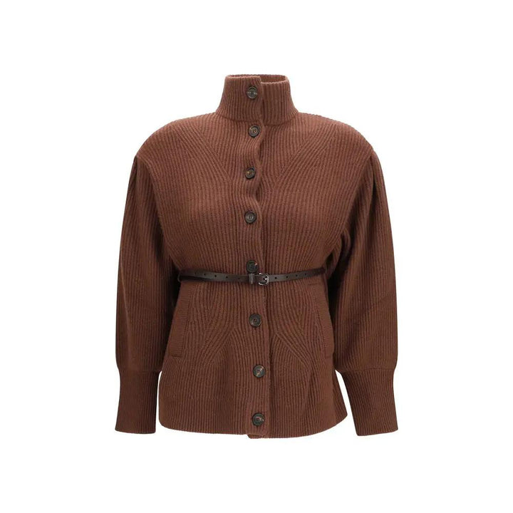 Brunello Cucinelli Sample Sale | Brunello Cucinelli Brown Wool Oves Aries Cardigan - | Designer outlet