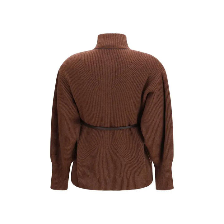 Brunello Cucinelli Sample Sale | Brunello Cucinelli Brown Wool Oves Aries Cardigan - | Designer outlet