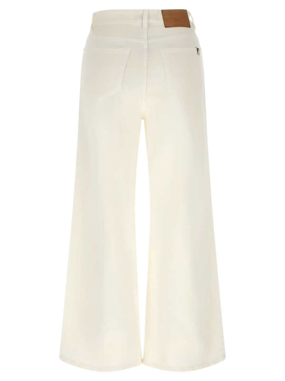 Max Mara Sample Sale | Max Mara White Cotton Casual Pants - | Designer outlet