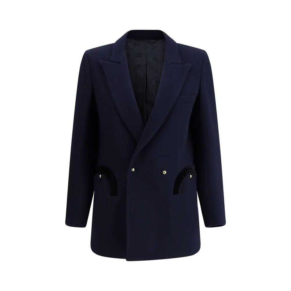 Blazé Milano Sample Sale | Blazé Milano Blue Wool Oves Aries Blazer - | Designer outlet