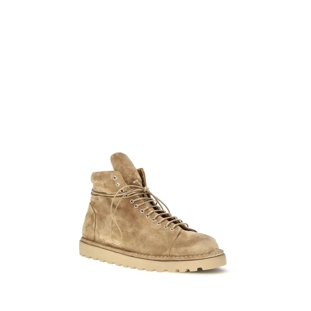 Marsell Sample Sale | Marsell Beige Suede Leather Lace-Up Boots - | Designer outlet
