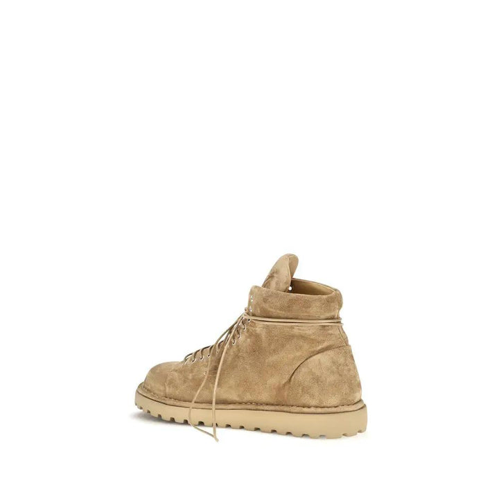 Marsell Sample Sale | Marsell Beige Suede Leather Lace-Up Boots - | Designer outlet