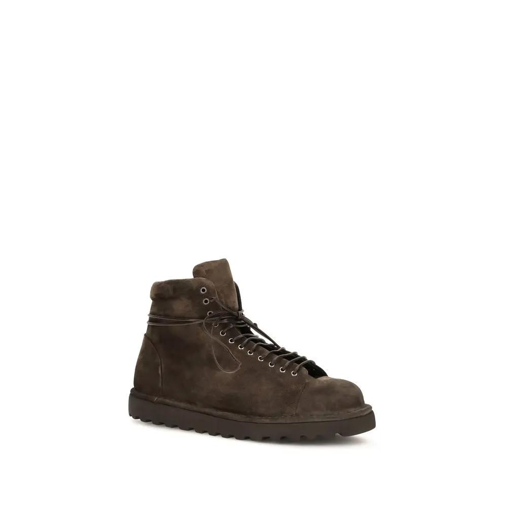 Marsell Sample Sale | Marsell Brown Suede Leather Lace-Up Boots - | Designer outlet