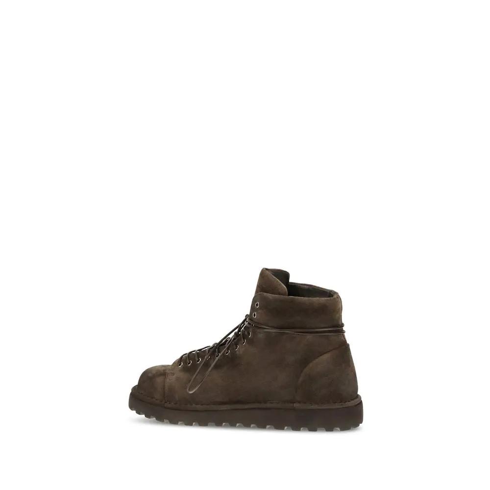Marsell Sample Sale | Marsell Brown Suede Leather Lace-Up Boots - | Designer outlet