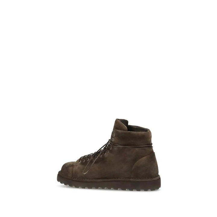 Marsell Sample Sale | Marsell Brown Suede Leather Lace-Up Boots - | Designer outlet